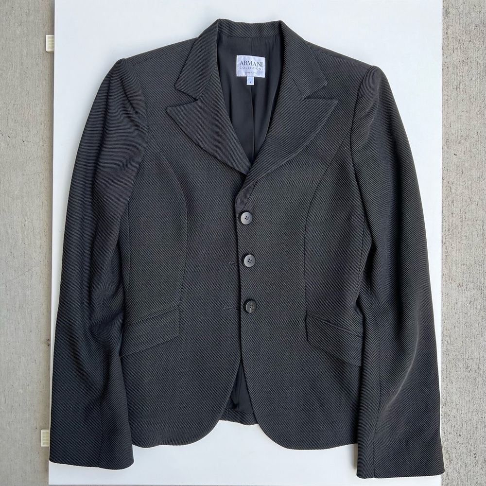 Armani Collezioni Vintage Y2K Fitted Blazer - Office Siren Corpcore Boardroom - Picture 6 of 15